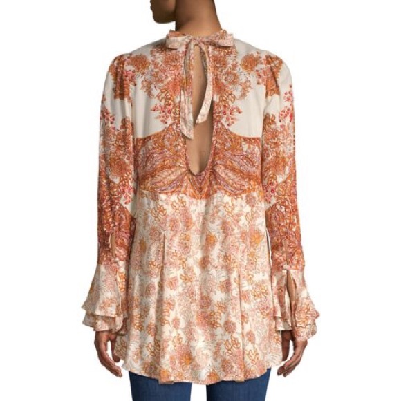 FREE PEOPLE LADY LUCK IVORY TUNIC NWT - Picture 2 of 5